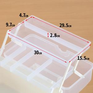 救急箱 薬箱 大容量 3段収納 シンプル かわ...の詳細画像5