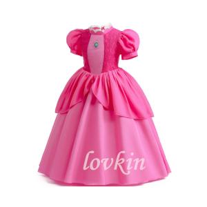 ピーチ姫 コスプレ 子供 ドレス 女の子 スー...の詳細画像1