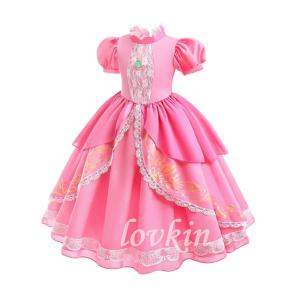 ピーチ姫 コスプレ 子供 ドレス 女の子 スー...の詳細画像2