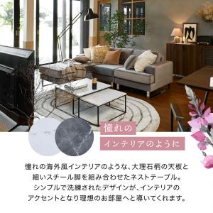 ローテーブル テーブル ネストテーブル センタ...の詳細画像3