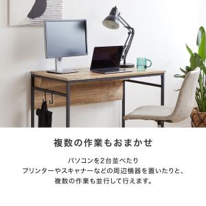 パソコンデスク デスク 幅98cm ワークデス...の詳細画像5