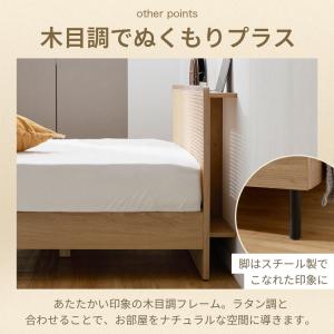 ベッド ベッドフレーム ダブル D 単品 すの...の詳細画像4