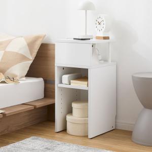 サイドテーブル テーブル 収納棚 棚 収納 本...の詳細画像1