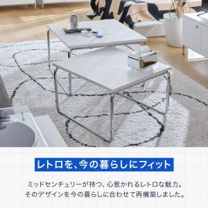 ネストテーブル ローテーブル テーブル 2個セ...の詳細画像3