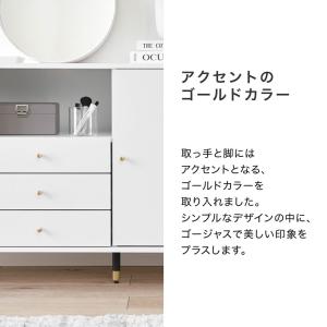 キャビネット 幅120cm おしゃれ サイドボ...の詳細画像4