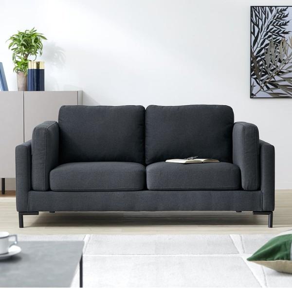 ソファ ソファー 2人掛け おしゃれ 合皮 北欧風 コンパクト ローソファ キャメル ブラック 一人...