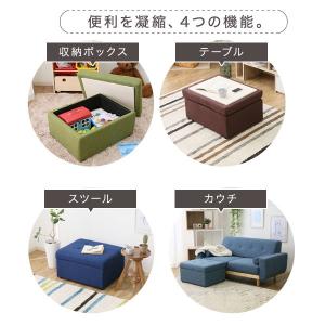 収納ボックス スツール 収納 BOX オットマ...の詳細画像1