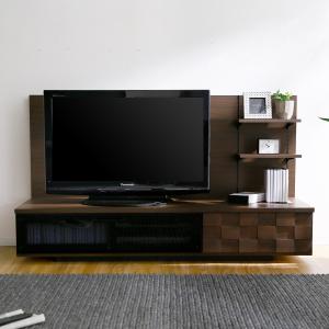 テレビ台 160cm 国産 テレビボード バックパネル付 テレビラック 収納 TV台 TVボード AVボード おしゃれ リビング ロウヤ LOWYA｜low-ya