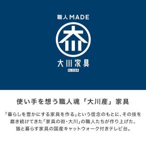 テレビ台 ハイタイプ 猫家具 おしゃれ 150...の詳細画像5
