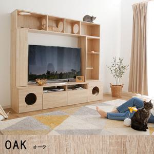 テレビ台 ハイタイプ 猫家具 AVラック 18...の詳細画像3