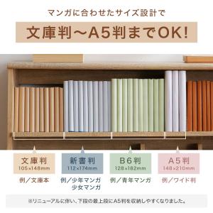漫画 本棚 収納 90cm 漫画収納 マンガ収...の詳細画像5