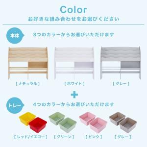 絵本棚 おもちゃ箱 大容量 おもちゃ 収納 ス...の詳細画像2