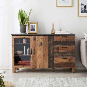 キャビネット ラック 幅120 棚 強化ガラス おしゃれ