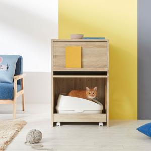 猫 トイレ 収納 収納棚 ラック リビング 猫...の詳細画像1