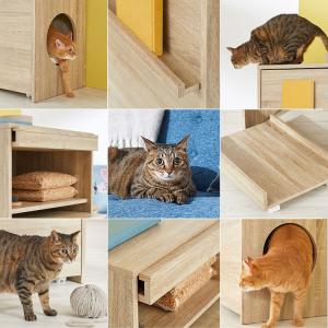 猫 トイレ 収納 収納棚 ラック リビング 猫...の詳細画像5