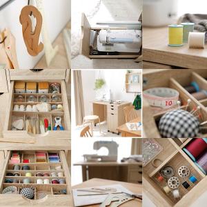 ミシン台 折りたたみ 作業台 裁縫 コンパクト...の詳細画像5