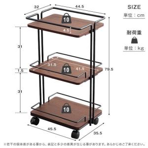 キッチン 収納 ワゴン キャスター付き サイド...の詳細画像1