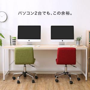 デスク パソコンデスク 机 幅180cm ライ...の詳細画像3