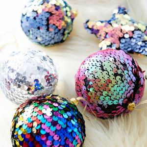 クリスマス オーナメント 単品 おしゃれ クリスマスツリー 飾り クリスマスツリー スパンコール ロウヤ LOWYA hb