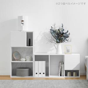 収納棚 おしゃれ カラーボックス 扉付き キャ...の詳細画像1