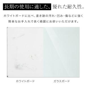 ガラスボード 壁掛けタイプ ホワイト ガラス製...の詳細画像5