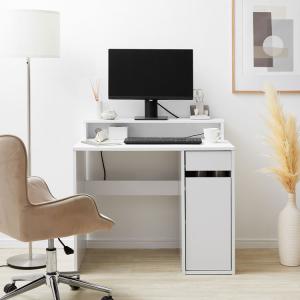 デスク 机 パソコンデスク 90cm幅 コンパ...の詳細画像1