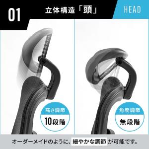 オフィスチェア メッシュ ゲーミングチェア デ...の詳細画像5