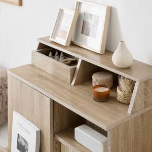 収納 収納棚 カラーボックス 扉付き 引き戸 ...の詳細画像1