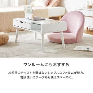 ローテーブル ガラス センターテーブル おしゃ...の詳細画像3