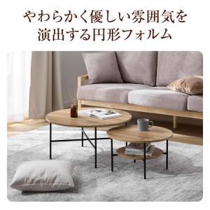 ネストテーブル ローテーブル テーブル センタ...の詳細画像5