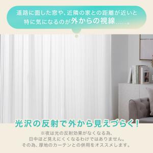 レースカーテン 抗カビ 結露防止 ミラーレース...の詳細画像4