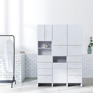 ランドリー収納 棚 おしゃれ スリム 薄型 ラ...の詳細画像1