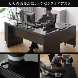 デスク パソコンデスク 机 幅150cm ライ...の詳細画像1