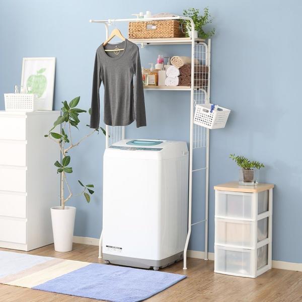 ランドリー 収納 ランドリーラック 洗濯物 おしゃれ 洗濯機まわり 洗剤 小物 サニタリーチェスト ...