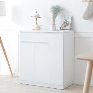 キッチンカウンター 食器棚 おしゃれ キャスタ...の詳細画像1