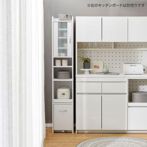 食器棚 おしゃれ スリム レンジ台 隙間 ラッ...の詳細画像1