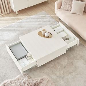 テーブル ローテーブル 正方形 幅70cm 木...の詳細画像1