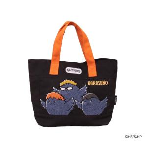 【ハイキュー!!×OUTDOOR PRODUCTS】公式 アウトドアプロダクツ キャラクター ミニトートバッグ さがら刺繍 ODHQ11 缶バッジ バレーボール 烏野｜loward-ec