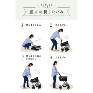 ショッピングカート前押し 4輪 保冷 大容量 ...の詳細画像2