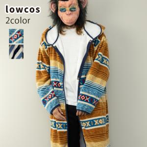 着る毛布 メンズ マイクロベロア ネイティブ柄 総柄