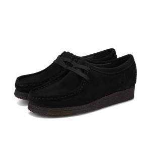 【クラークス】美品ワラビー ブラックスエード 22.5 Wallabee / メンズ ワラビー（ブラックスエード） -Clarks