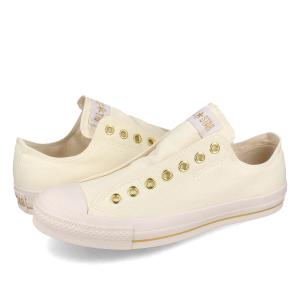 CONVERSE ALL STAR SLIP III OX コンバース オールスター スリップ III OX メンズ レディース OFF WHITE/GOLD ゴールド 31312230｜lowtex-plus