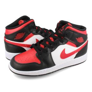 NIKE AIR JORDAN 1 MID GS ナイキ エア ジョーダン 1 ミッド GS BLACK/FIRE RED/WHITE