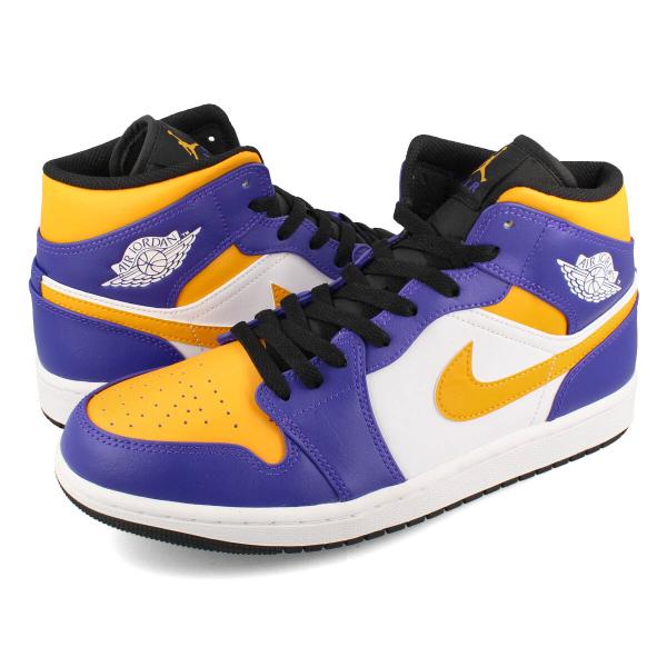 NIKE AIR JORDAN 1 MID LAKERS ナイキ エア ジョーダン 1 ミッド レイ...