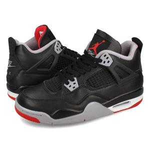 NIKE AIR JORDAN 4 RETRO GS 【BRED REIMAGINED】 ナイキ エア ジョーダン 4 レトロ レディース BLACK/CEMENT GREY/SUMMIT WHITE ブラック FQ8213-006｜lowtex-plus