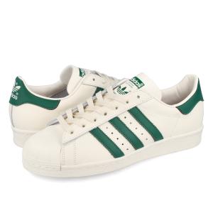 adidas SUPERSTAR 82 アディダス スーパースター 82 CLOUD WHITE/DARK GREEN/OFF WHITE gw6011｜lowtex-plus