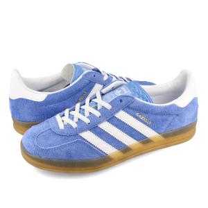 adidas GAZELLE INDOOR アディダス ガゼル インドア ウィメンズ スエード BLUE FUSION/FTWR WHITE/GOLD METALLIC ブルー ホワイト hq8717｜LOWTEX PLUS