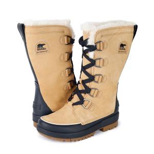 SOREL TIVOLI IV TALL WP ソレル ティボリ IV トール ウォータープルーフ レディース ブーツ 防水 CURRY ベージュ nl3426-373｜lowtex-plus