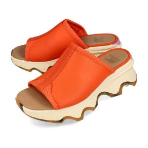 SOREL KINETIC IMPACT SLIDE HIGH SANDAL ソレル キネティックインパクトスライドハイサンダル レディース OPTIMIZED ORANGE/HONEY WHITE オレンジ NL4961-862｜lowtex-plus