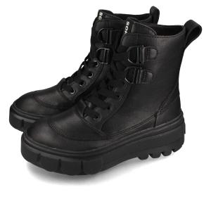 SOREL CARIBO X BOOT LACE WP ソレル カリブー エックス ブーツ レース ウォータープルーフ レディース BLACK/SEA SALT ブラック nl5015-010｜lowtex-plus